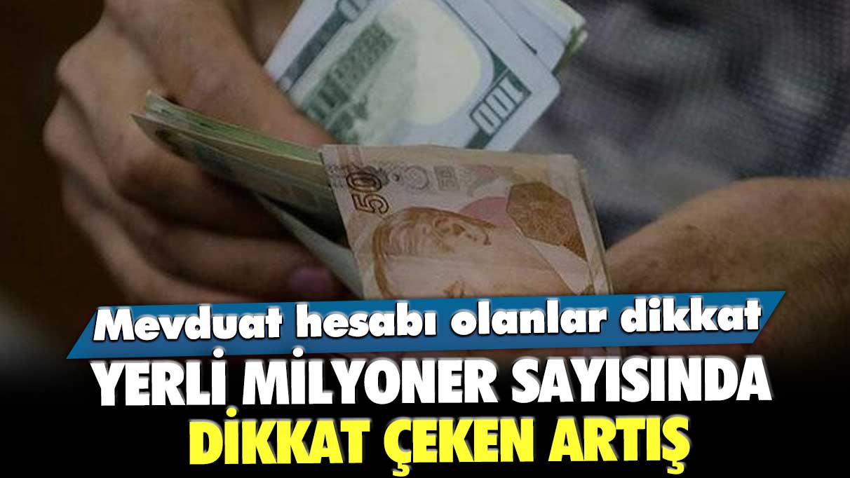 Yerli milyoner sayısında dikkat çeken artış! Mevduat hesabı olanlar dikkat