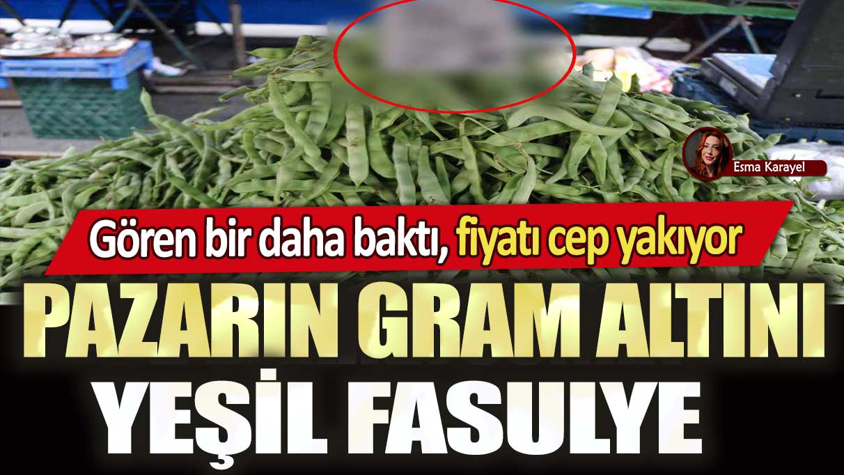 Pazarın gram altını yeşil fasulye: Gören bir daha baktı, fiyatı cep yakıyor