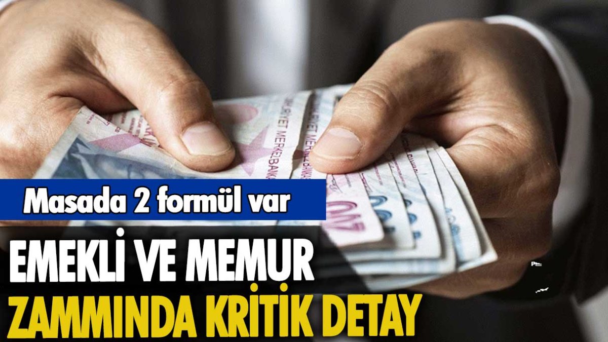 Emekli ve memur zammında kritik detay: Masada 2 formül var