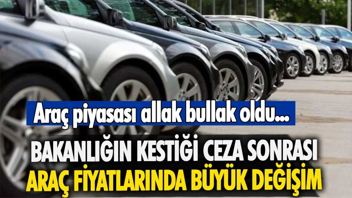 Bakanlıktan flaş açıklama: Araç piyasasında kesilen cezalar sonrası