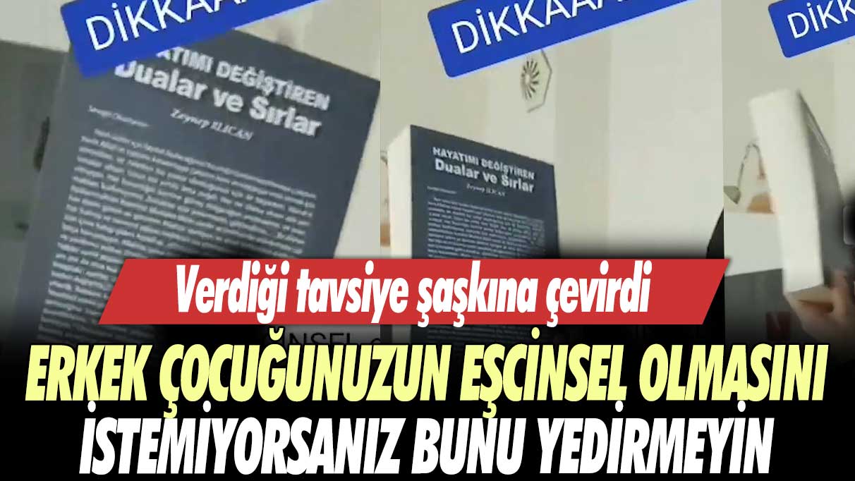 Verdiği tavsiye şaşkına çevirdi: Erkek çocuğunuzun eşcinsel olmasını istemiyorsanız bunu yedirmeyin”