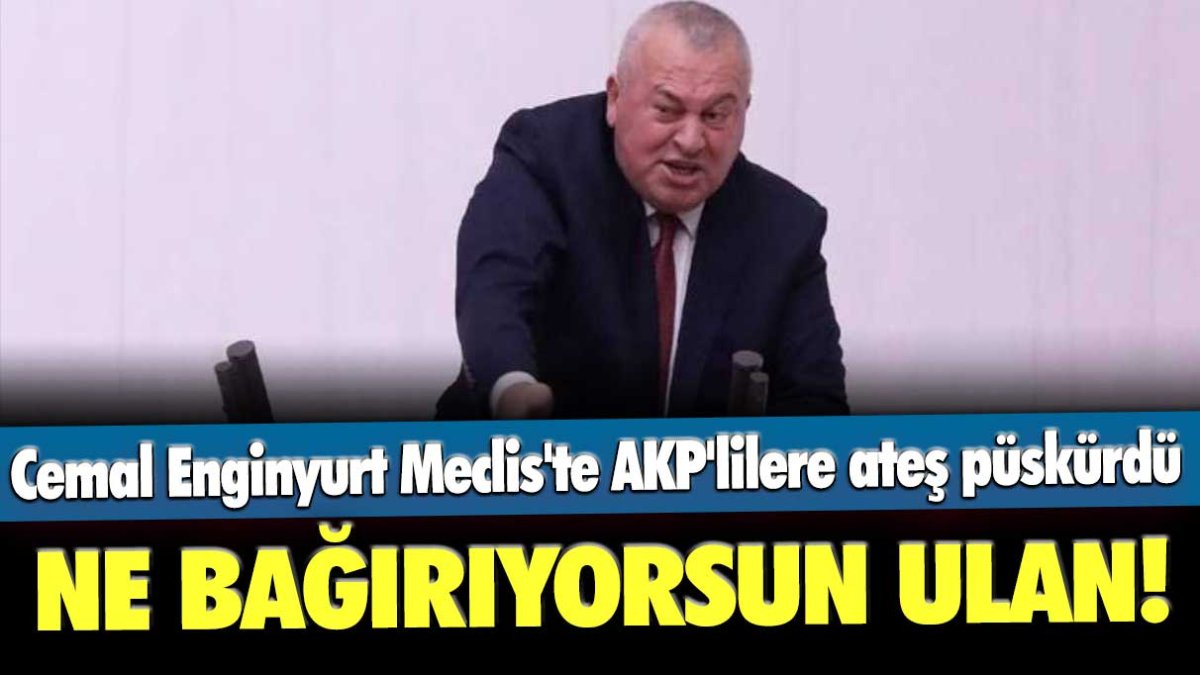 Cemal Enginyurt Meclis'te AKP'lilere ateş püskürdü: Ne bağırıyorsun ulan!