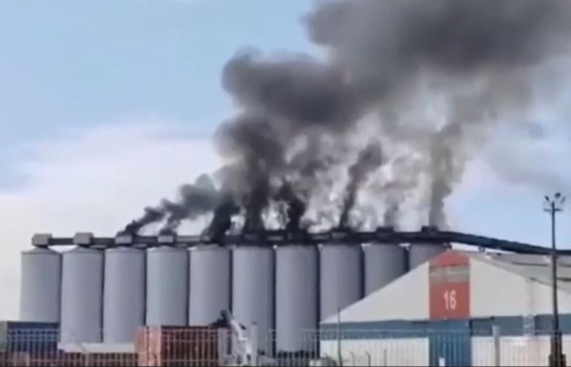 Fransa’da tahıl silosunda yangın!