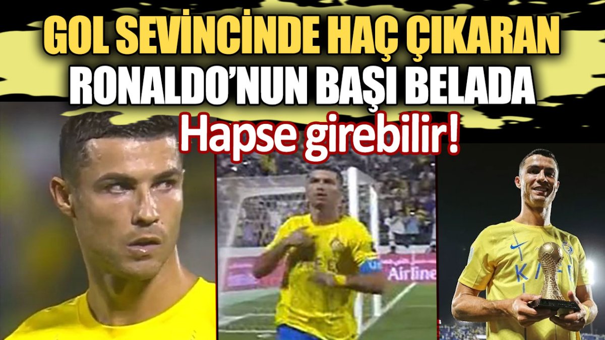 Gol sevincinde haç çıkaran Cristiano Ronaldo'nun başı belada! Al-Nassr'da ikinci Pino vakası