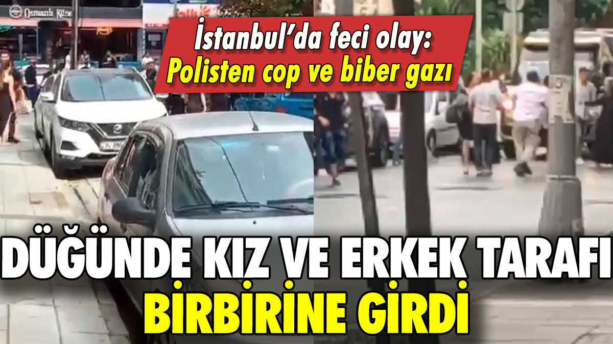 Küçükçekmece'de düğün kavgası: Erkek ve kız tarafı birbirine girdi