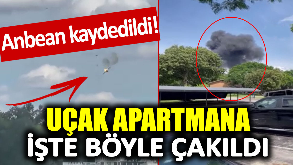 Anbean kaydedildi! ABD'de gösteri uçağı apartmana işte böyle çakıldı