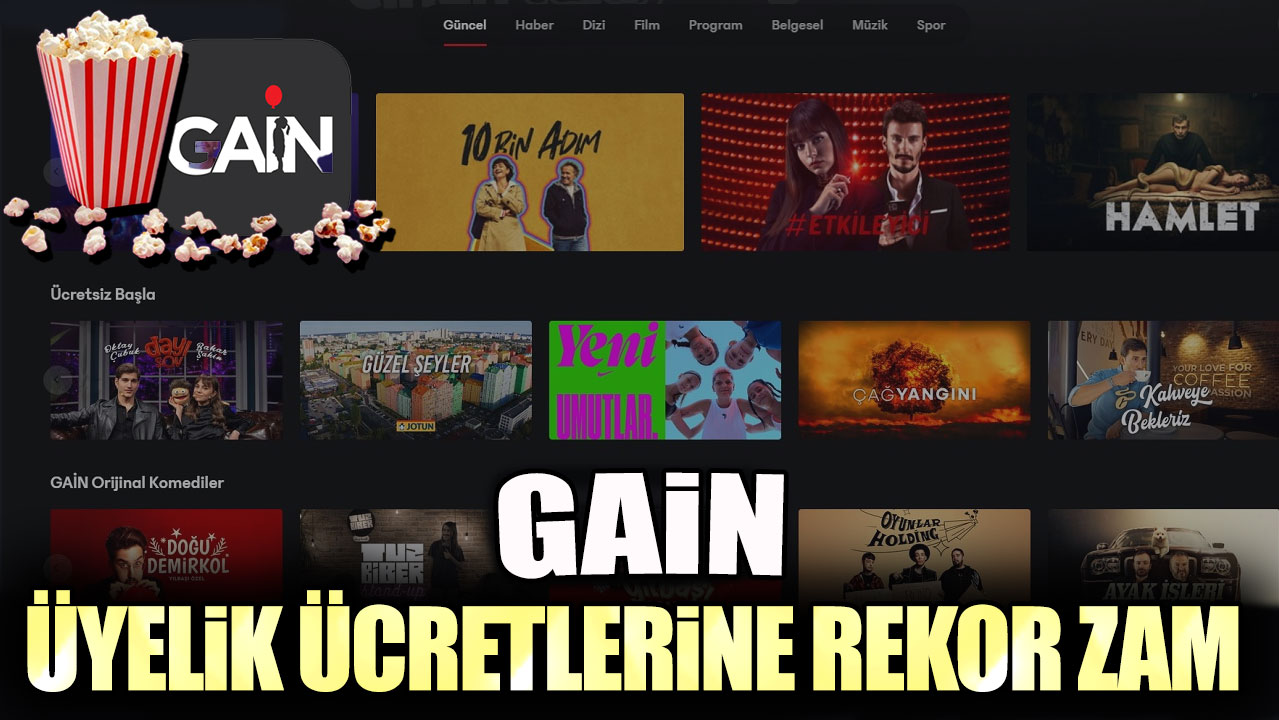 Gain üyelik ücretlerine rekor zam!