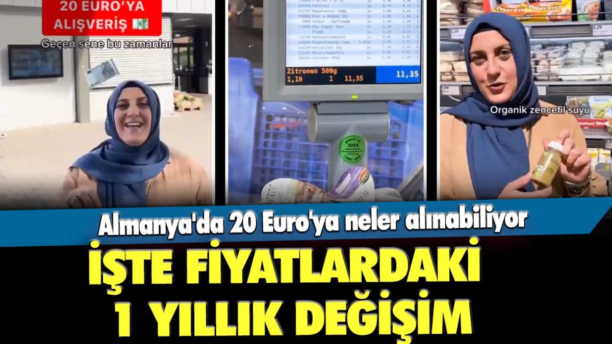 Almanya'da 20 Euro'ya neler alınabiliyor: İşte fiyatlardaki 1 yıllık değişim