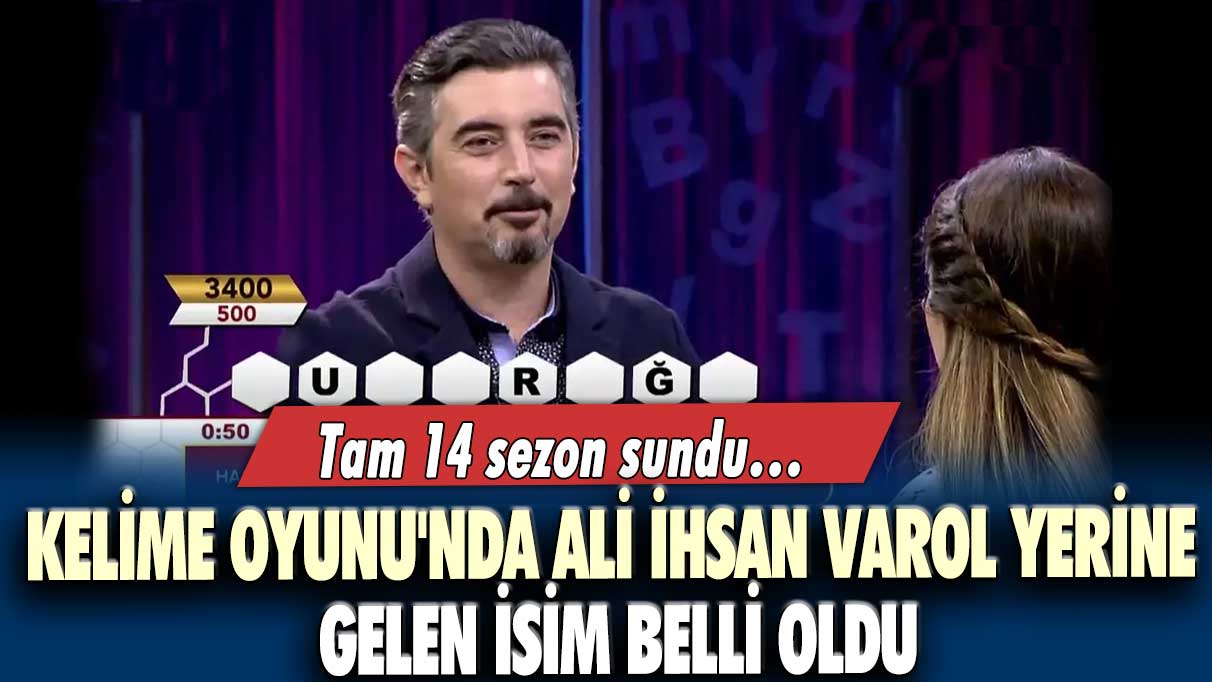 Tam 14 sezon sundu... Kelime Oyunu'nda Ali İhsan Varol yerine gelen isim belli oldu