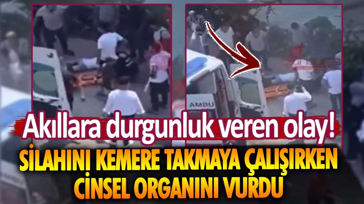 Akıllara durgunluk veren olay: Silahını kemere takmaya çalışırken cinsel organını vurdu