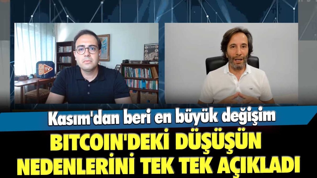 Kasım'dan beri en büyük değişim: Bitcoin'deki düşüşün nedenlerini tek tek açıkladı