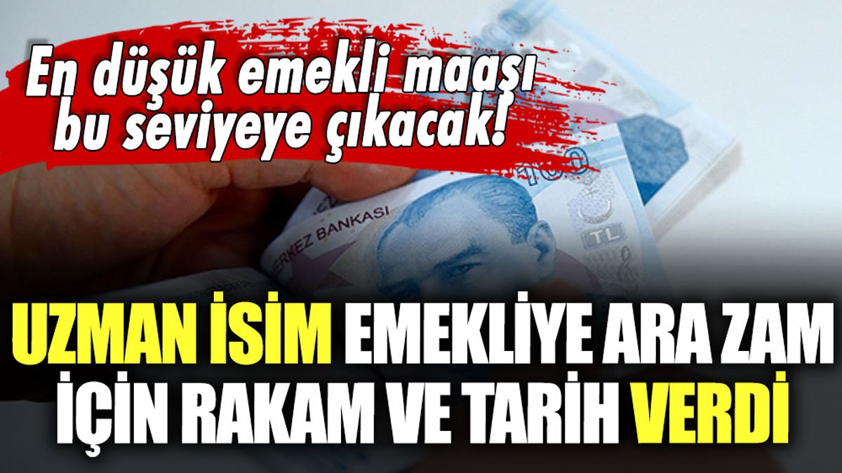 Uzman isim emekliye ara zam için rakam ve tarih verdi: "En düşük emekli maaşı bu seviyeye çıkarılacak"