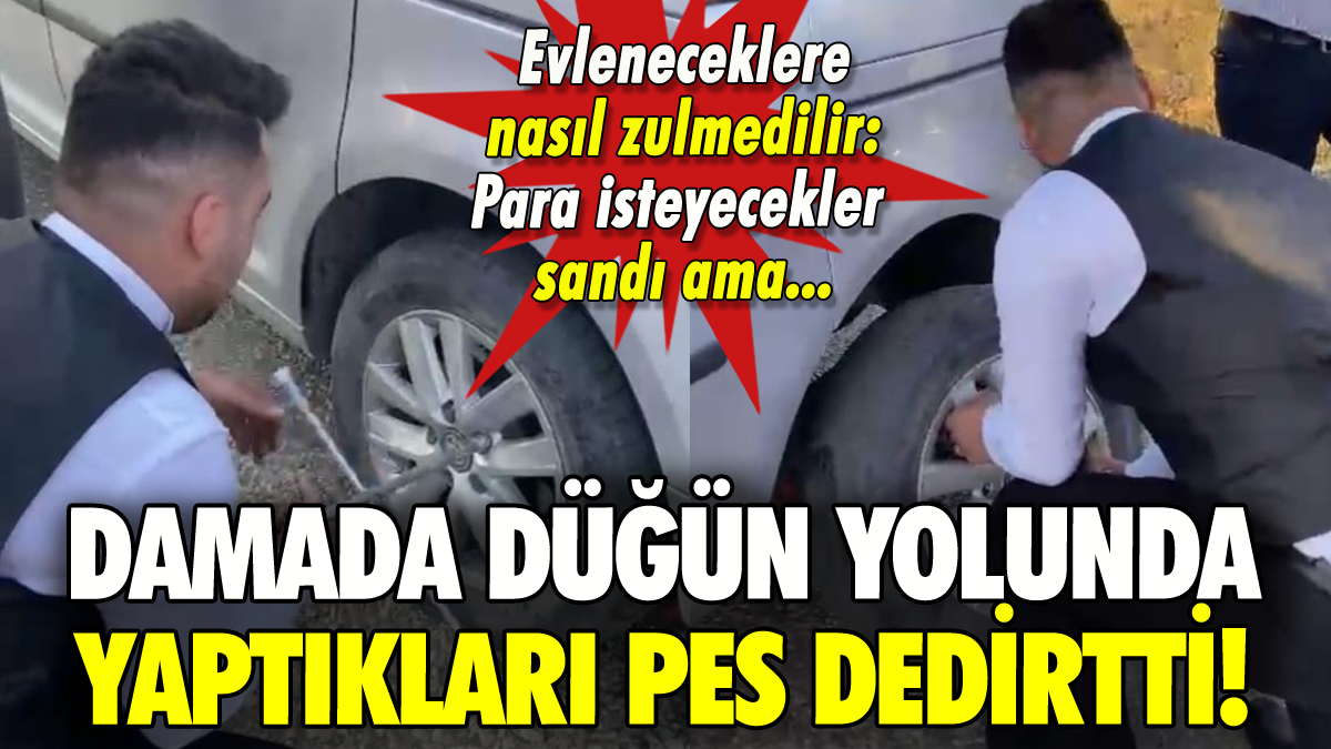 Karabük'te düğün yolu eziyeti: Damada yaptıklarıyla tepki çektiler!