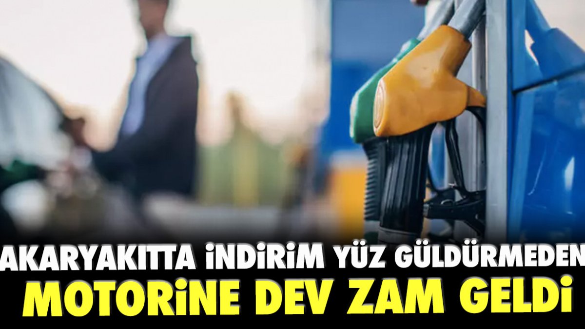 Akaryakıtta indirim yüz güldürmeden motorine dev zam geldi