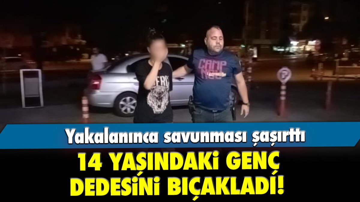 14 yaşındaki kız dedesini bıçakladı! Yakalanınca savunması şaşırttı