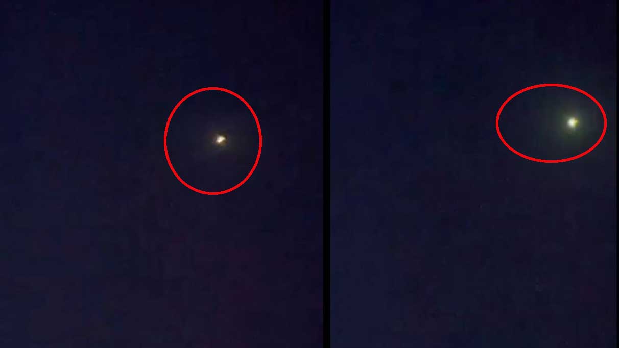 Mersin'de meteor düşüşü kamerada!