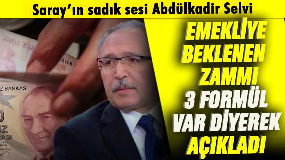 Abdülkadir Selvi açıkladı: Emekli aylığında artış için 3 formül ortaya çıktı