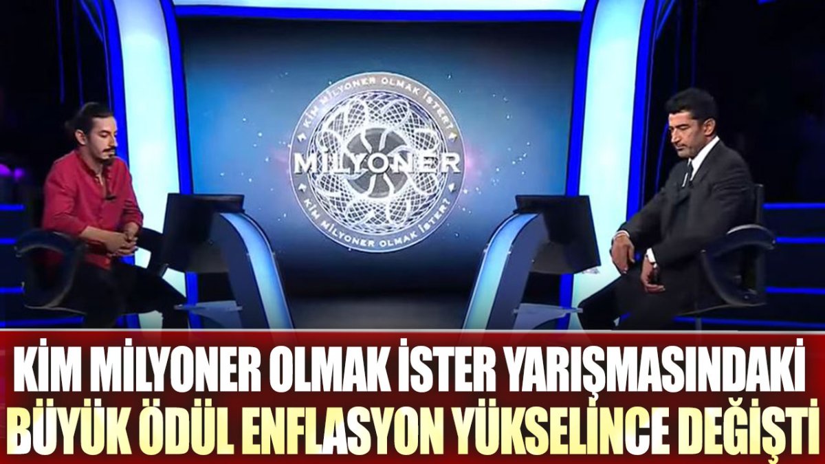 Kim Milyoner Olmak İster yarışmasındaki büyük ödül enflasyon yükselince değişti