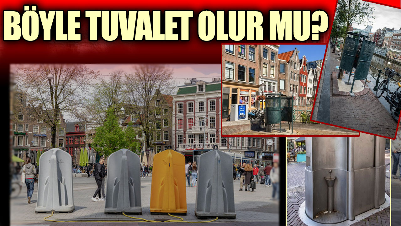 Böyle tuvalet olur mu? Amsterdam'da sokak ortasındaki açık tuvaletler tartışma yaratacak cinsten