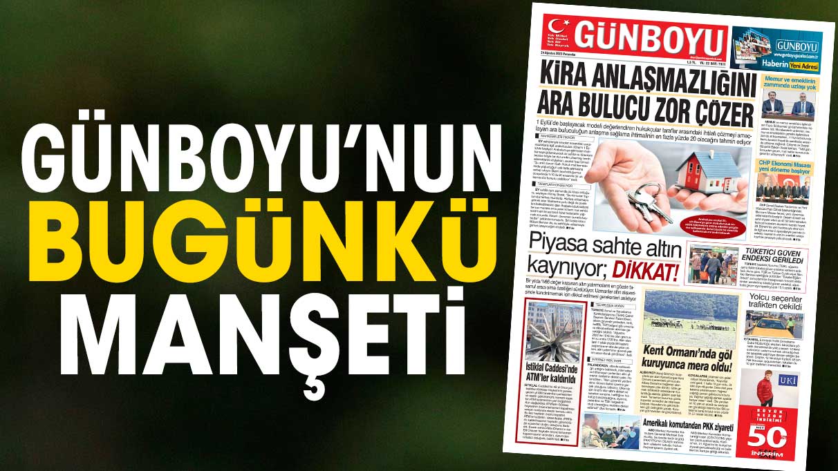 24 Ağustos 2023 Gazetesi