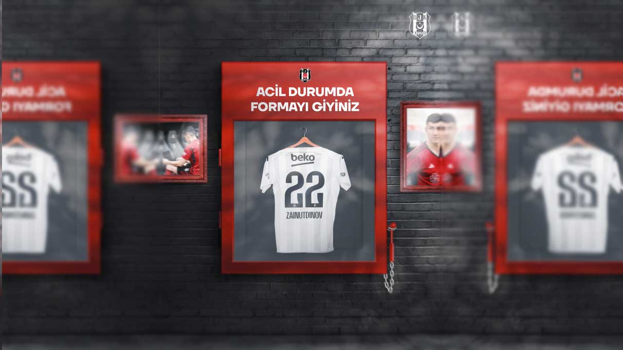 Beşiktaş'tan beğeni rekoru kıran Zaynutdinov paylaşımı: Acil durumda formayı giyiniz!