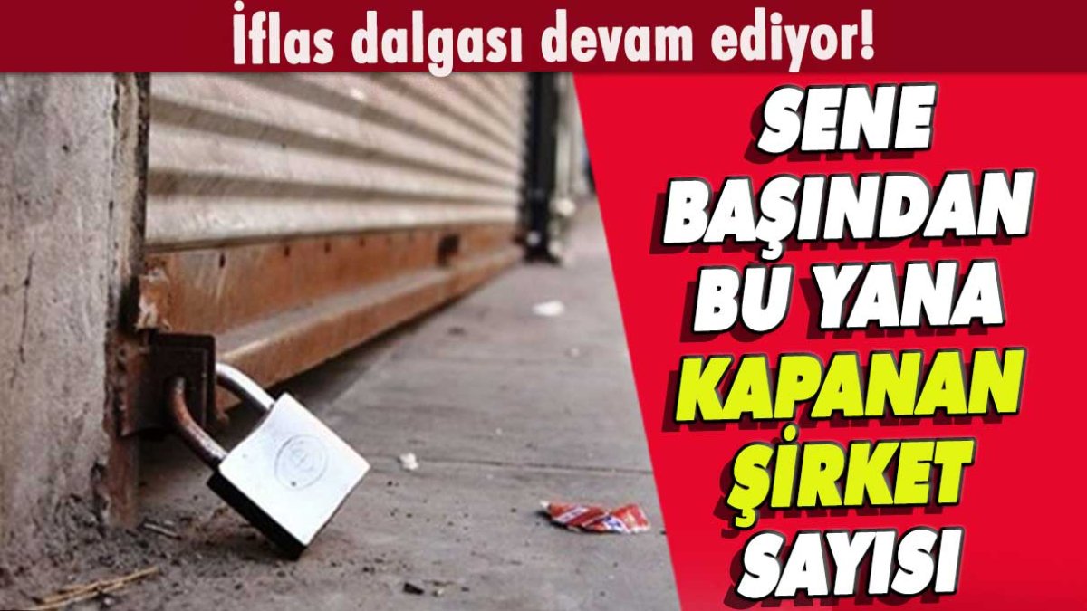 Görülmemiş iflas dalgası: Kapanan şirket sayısı belli oldu