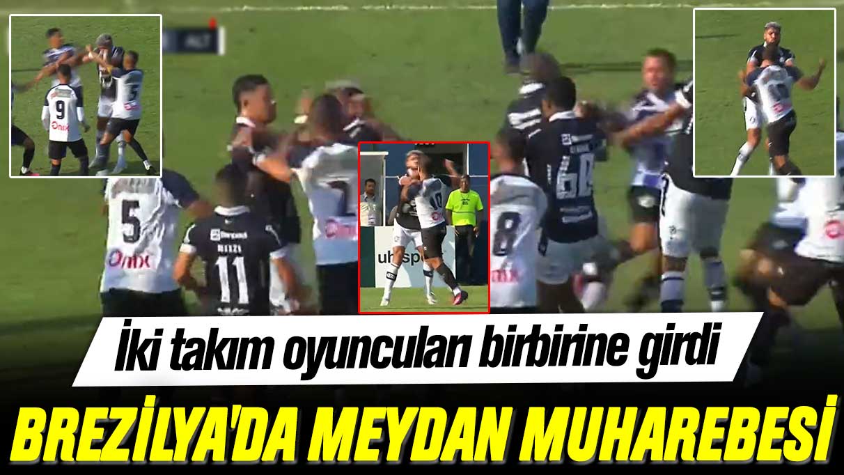 İki takım oyuncuları birbirine girdi: Brezilya'da meydan muharebesi