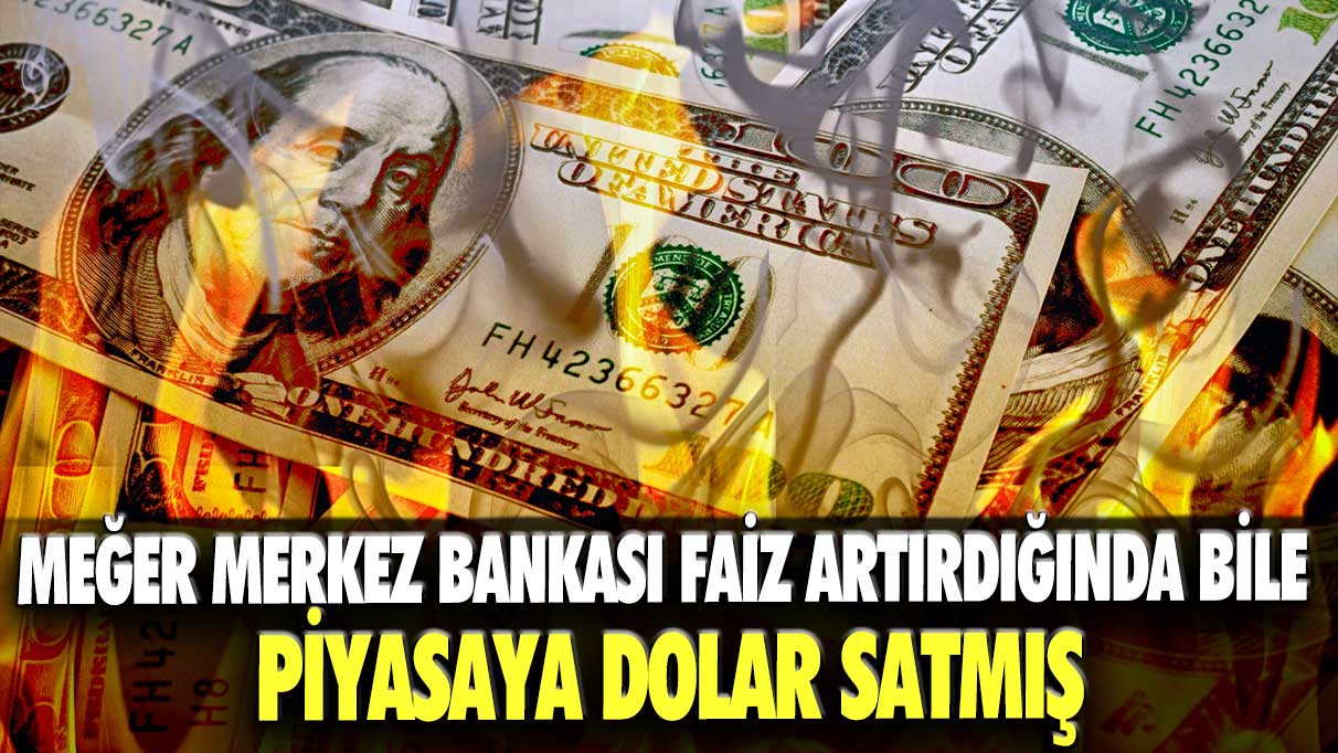 Meğer Merkez Bankası faiz artırdığında bile piyasaya dolar satmış