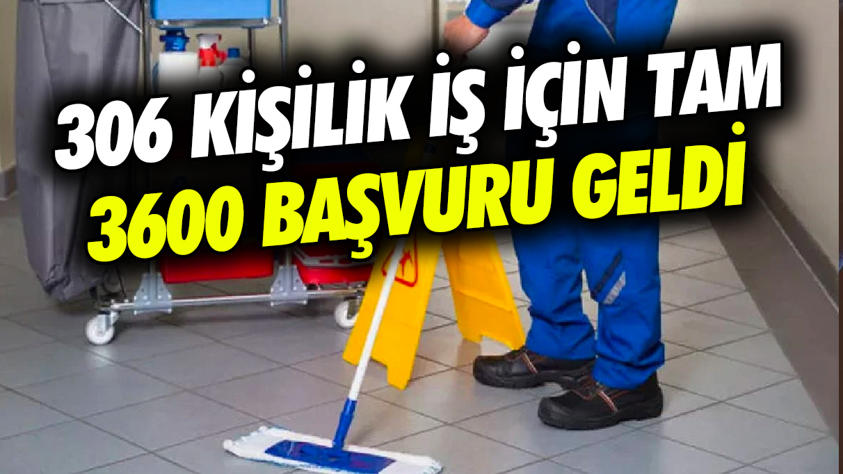 306 kişilik iş için tam 3600 başvuru geldi