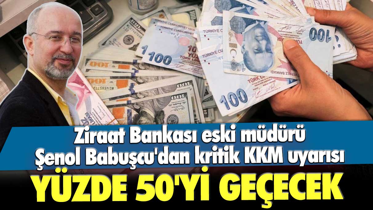 Ziraat Bankası eski müdürü Şenol Babuşcu'dan kritik Kur Korumalı Mevduat uyarısı: Yüzde 50'yi geçecek