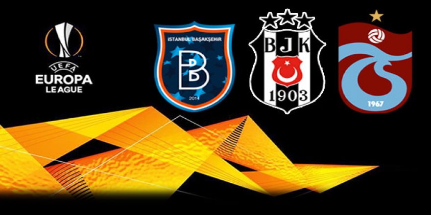 Beşiktaş, Başakşehir ve Trabzonspor'un rakipleri belli oldu