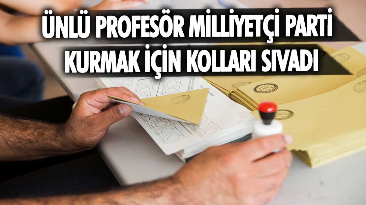 Ünlü profesör Yusuf Halaçoğlu milliyetçi bir parti kurmak için kolları sıvadı