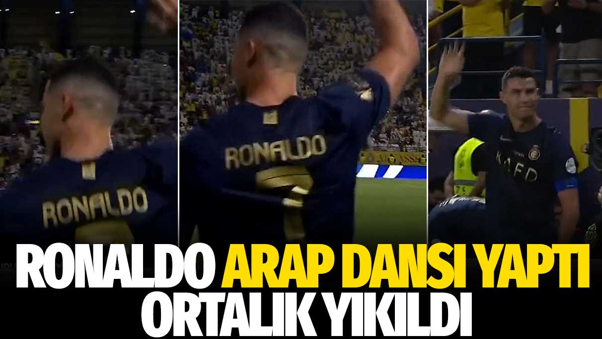 Ronaldo Arap dansı yaptı ortalık yıkıldı