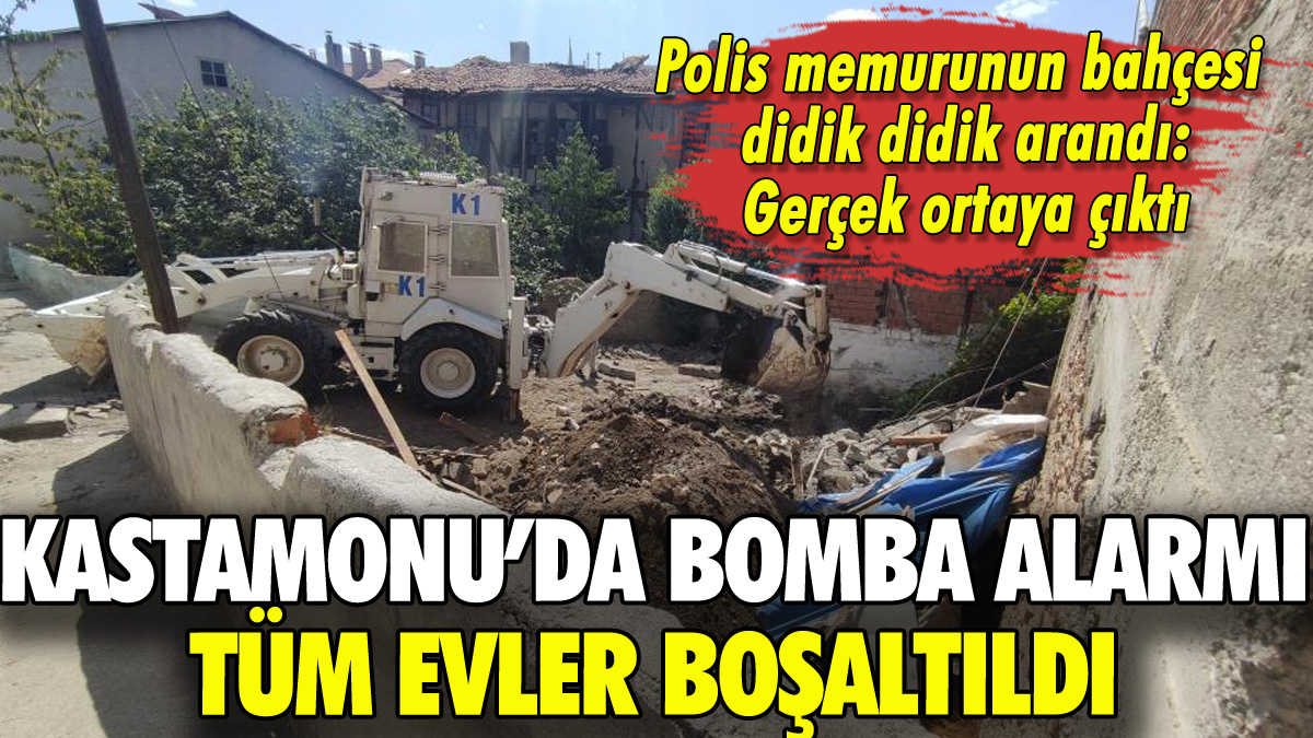 Kastamonu'da polisin evinde bomba iddiası: Tüm evler boşaltıldı