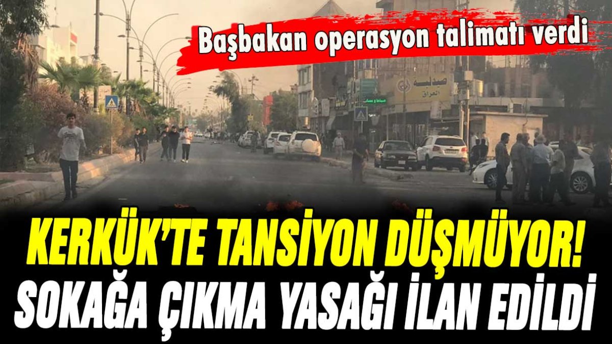 Kerkük'te tansiyon düşmüyor! Sokağa çıkma yasağı sonrası yeni talimat verildi