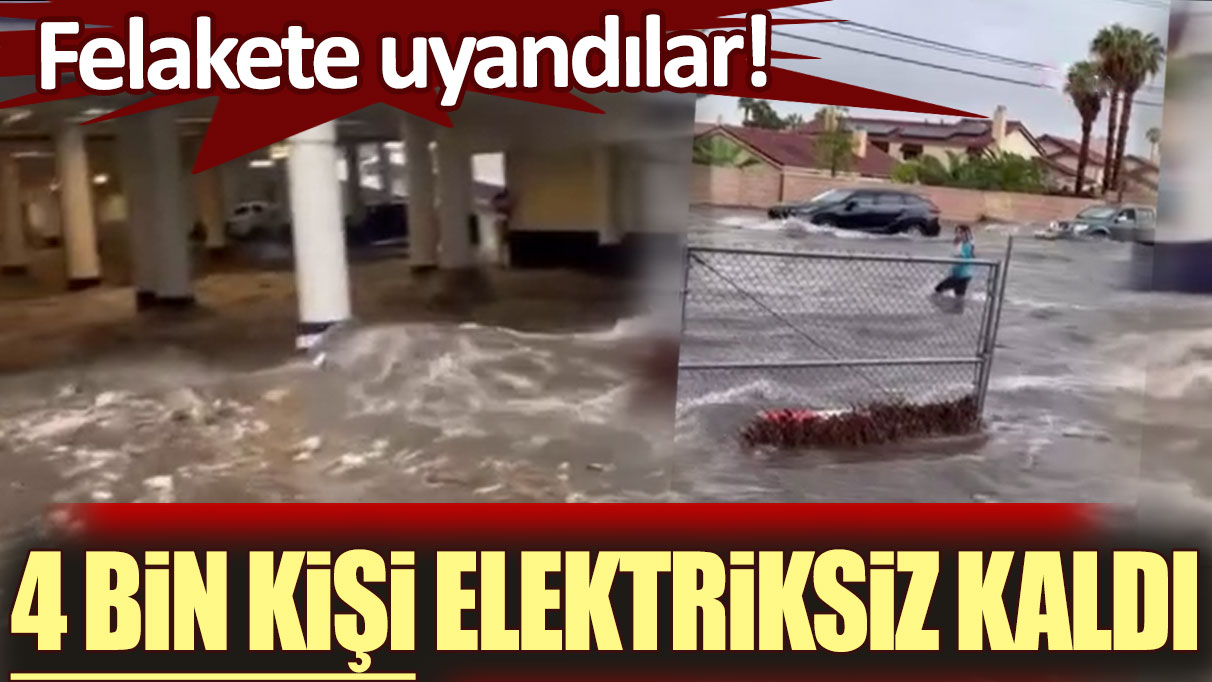 Felakete uyandırlar! ABD’yi sel vurdu: 4 bin kişi elektriksiz kaldı