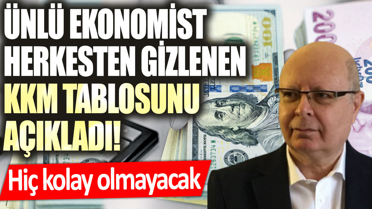 Ünlü ekonomist Alaattin Aktaş herkesten gizlenen KKM tablosunu açıkladı! Dönüş kolay olmayacak