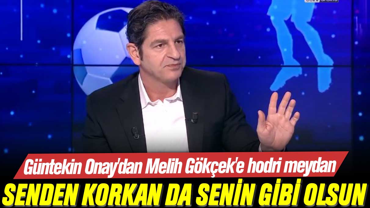 Güntekin Onay'dan Melih Gökçek'e hodri meydan: Senden korkan da senin gibi olsun