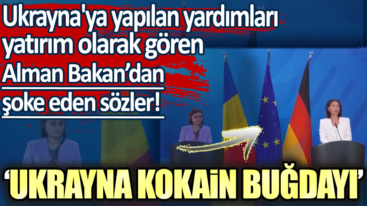 Ukrayna'ya yapılan yardımları yatırım olarak gören Alman Bakan'dan şoke eden sözler! "Ukrayna kokain buğdayı"