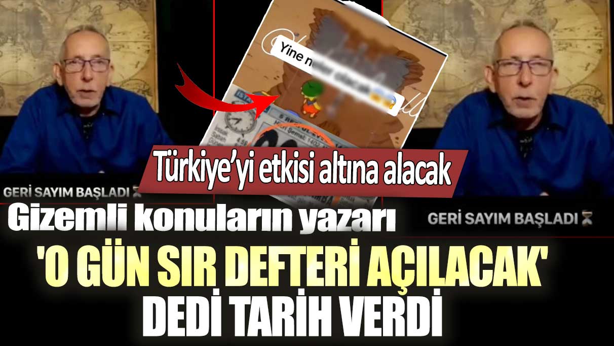 20 Eylül Türkiye’yi etkisi altına alacak...  Gizemli konuların yazarı 'o gün sır defteri açılacak' dedi tarih verdi