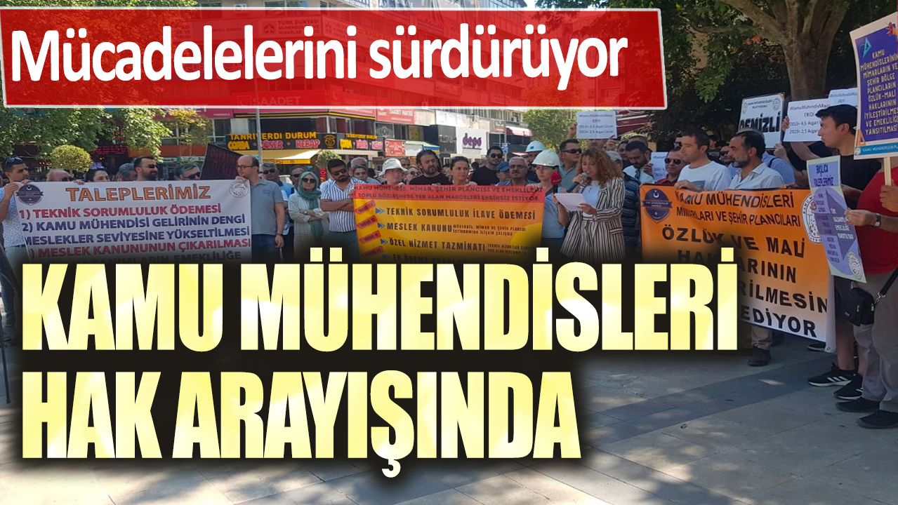 Kamu mühendisleri hak arayışında: Mücadelelerini sürdürüyor