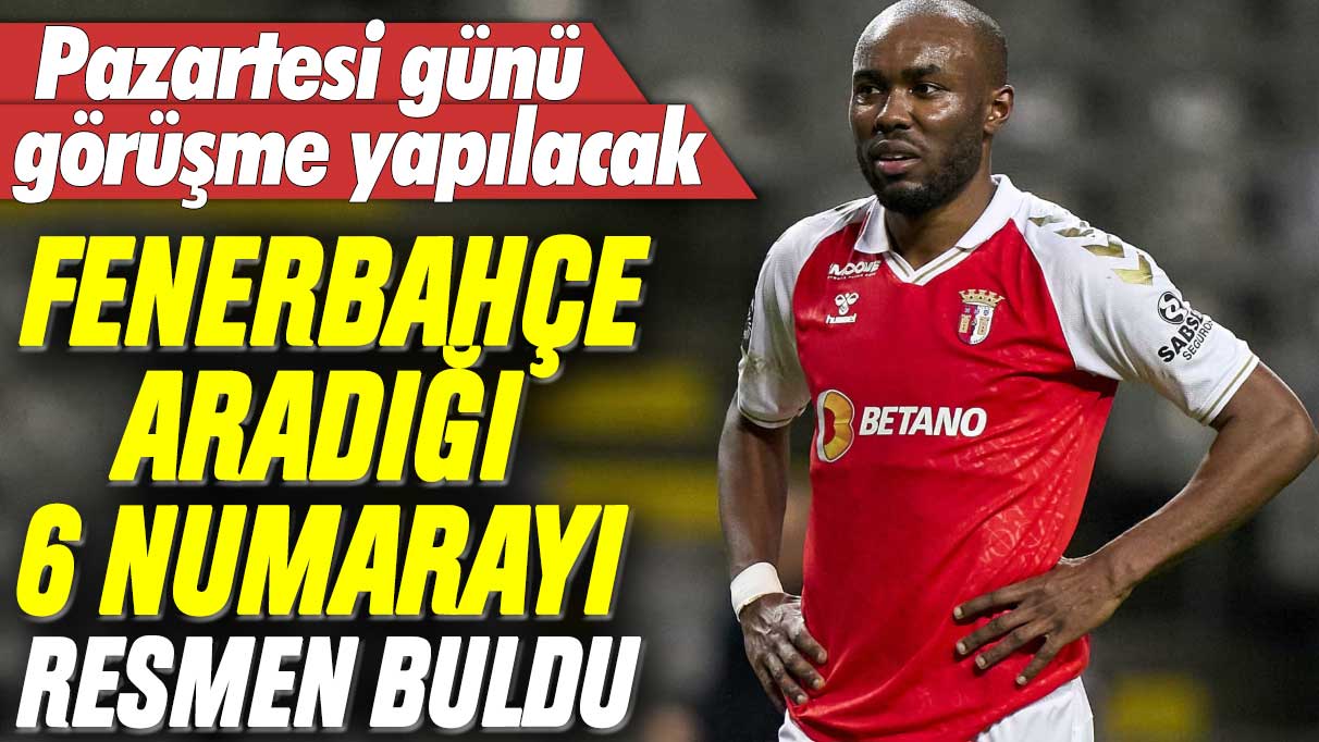 Fenerbahçe aradığı 6 numarayı resmen buldu