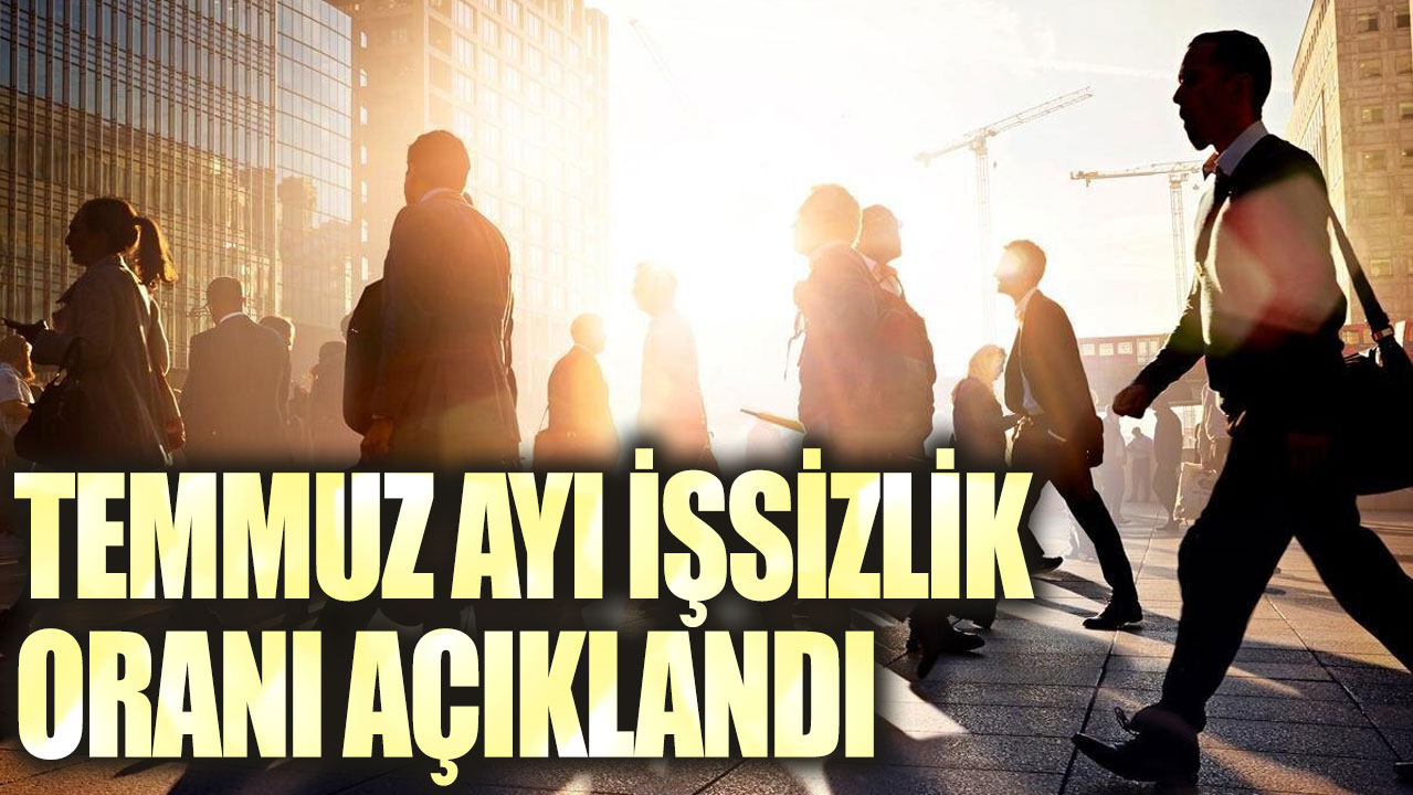 TÜİK temmuz ayı işsizlik oranını açıkladı