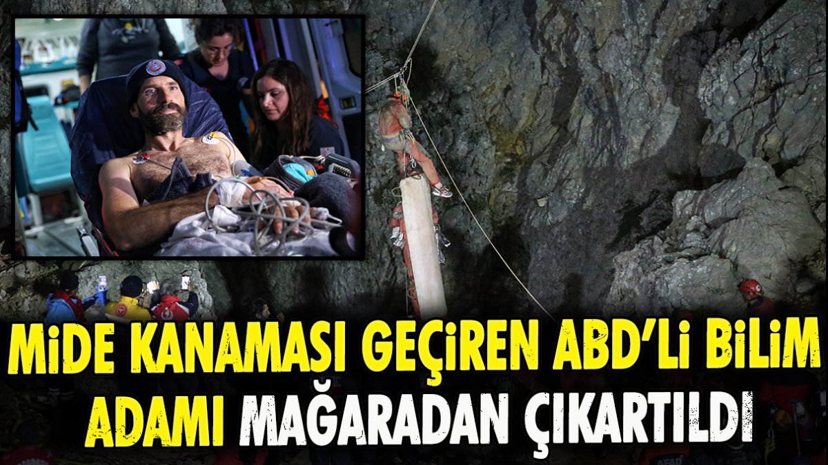 Mide kanaması geçiren ABD’li bilim adamı mağaradan çıkartıldı