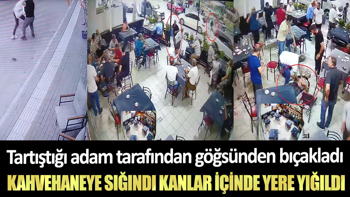 Bursa’da tartıştığı adam tarafından göğsünden bıçakladı kahvehaneye sığındı kanlar içinde yere yığıldı