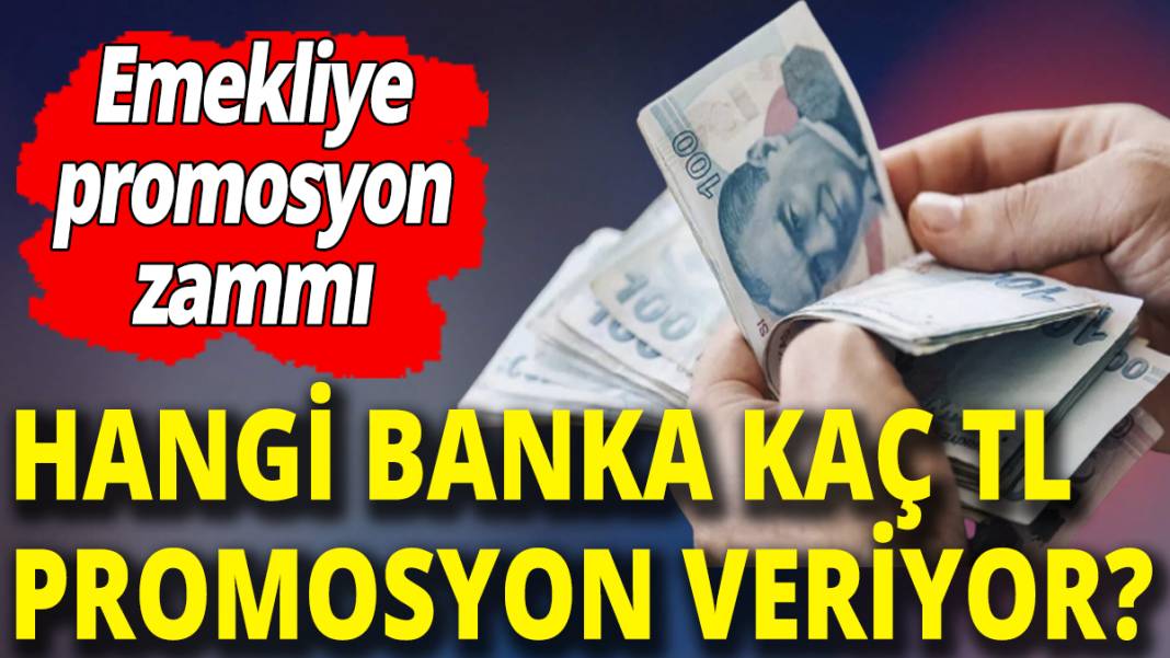 Hangi banka kaç TL promosyon veriyor? İşte emekliye promosyon zammı