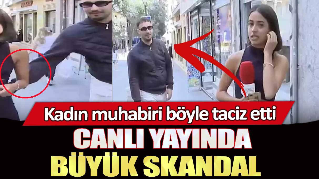 İspanya’da canlı yayında büyük skandal: Kadın muhabiri böyle taciz etti