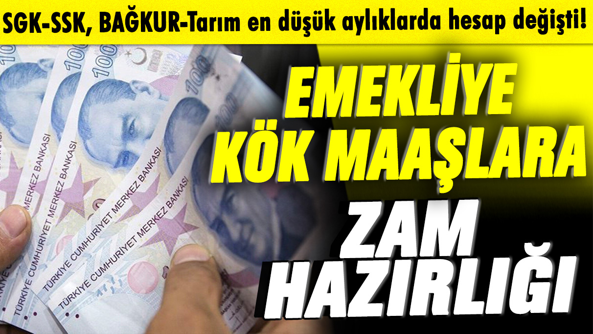 SGK-SSK, BAĞKUR-Tarım en düşük aylıklarda hesap değişti: Emekliye ocak zammında yüzde 37.76’lık enflasyon ayarı