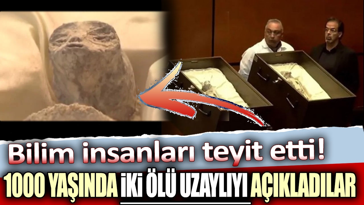 Bilim insanları teyit etti: 1000 yaşında iki ölü uzaylıyı açıkladılar