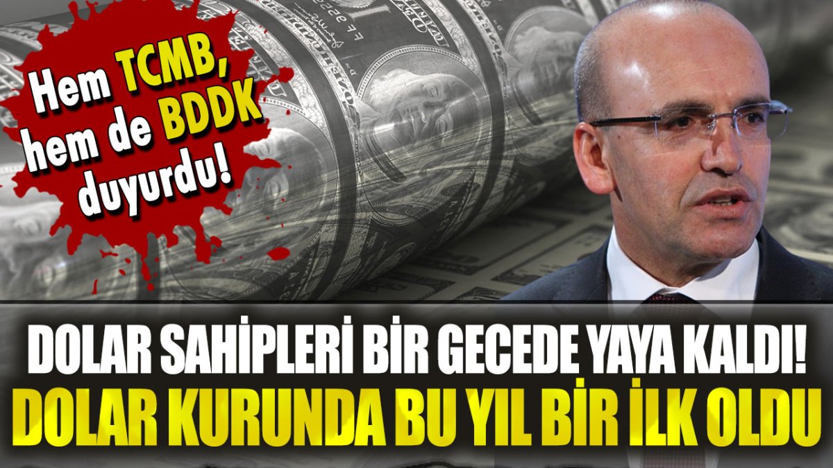 Dolar sahipleri bir gecede yaya kaldı: Dolar kurunda bu yıl ilk kez yaşandı!